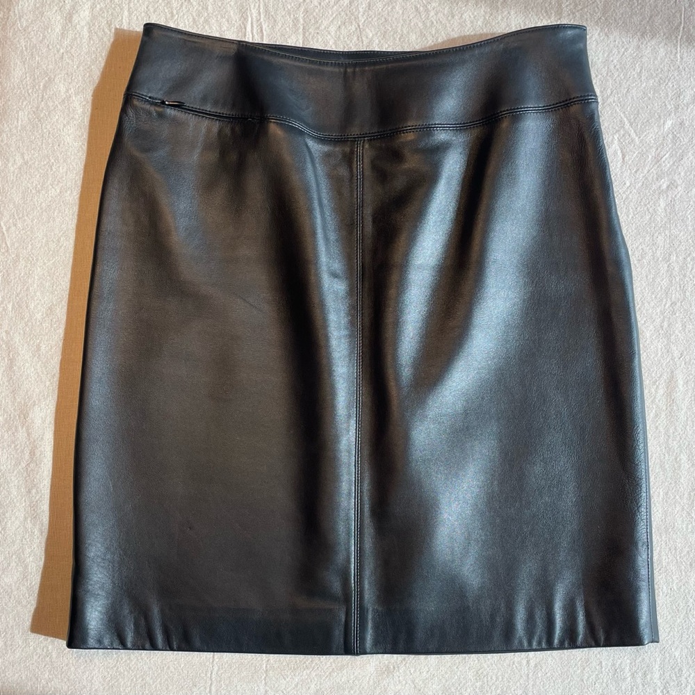 Lambskin Leather Skirt